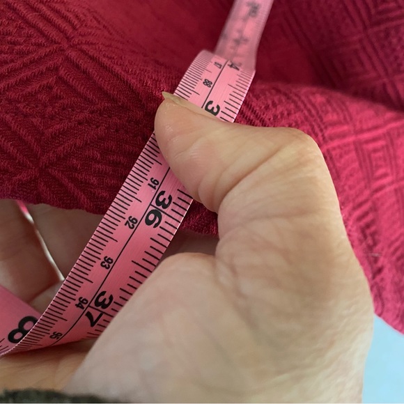 Crown & Ivy Dress Country Roads Signature Cranberry Tunic Burgundy Maroon - Picture 7 of 15